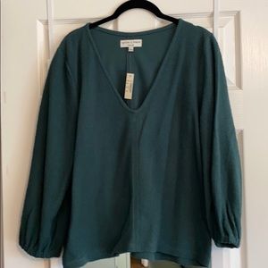 Madewell texture and thread top - NWT